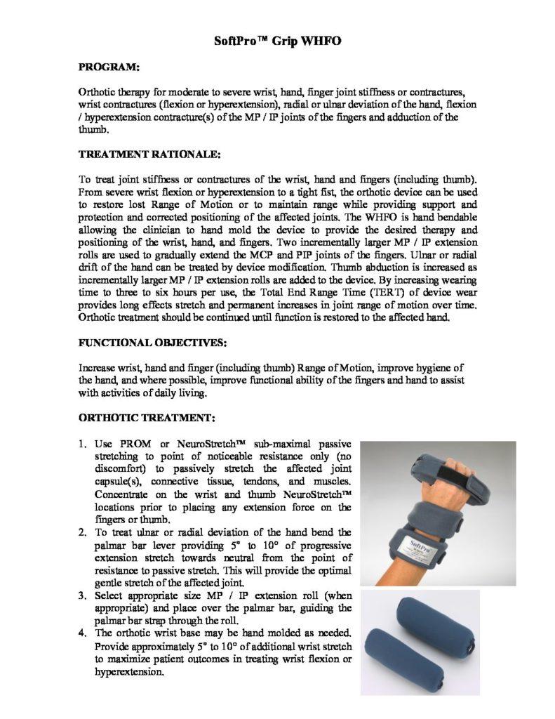 SOFTPRO GRIP INSTRUCTIONS