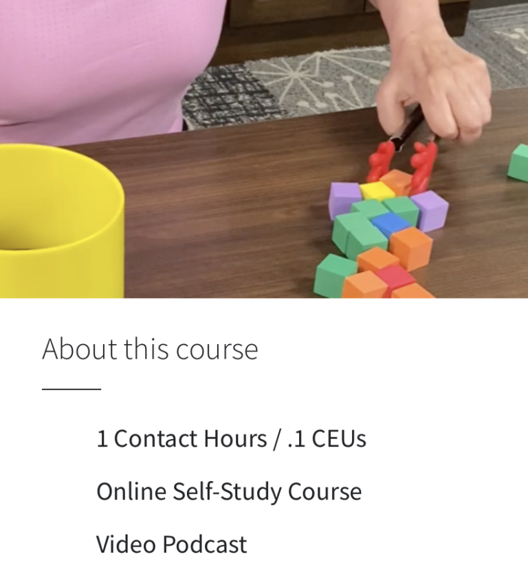 Free ConstraintInduced Movement Therapy CEU Course for OT's